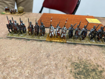 La chevalerie Sicilienne au déploiement face aux Byzantins Nicéphoriens.