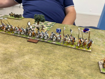 Les redoutables chevaliers impact Teutoniques se déploient face aux Croisés.