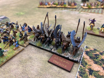 L'allié Polonais des Chevaliers Teutoniques représenté par des figurines anachroniques.