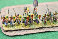 Les chevaliers Byzantins peinent à traverser la plantation...