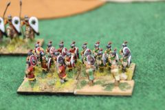 Les troupes d'élite Varègues protégées par 2 unités Psiloi.
