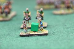 Des Psilois Francs poursuivis par une cavalerie légère Byzantine.