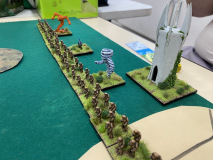 L'armée d’élémentaires au déploiement.