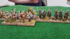 Des guerriers et cavaliers Gaulois toisent l'ennemi Séleucide !