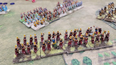 Des guerriers Incas se regroupent avant le contact avec l'ennemi.