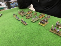 L'armée Française commence la bataille.