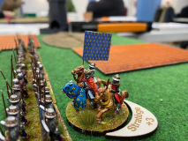 Philippe Auguste mène son armée au combat.