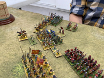 Les chevaliers et piquiers Vénitiens font de gros dégâts aux Samouraïs...