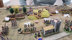 Superbe vue du champ de bataille Anglo Polonais.