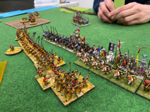 L'impact est imminent entre la charge Teutonique et les Coréens !