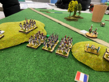 L'armée Française avance sur les positions Anglaises.