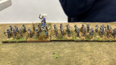 Les fameux archers longs Anglais se déploient.