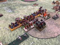 Romains et Germains combattent à flanc de colline.