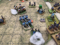 La cavalerie Prussienne tente une percée.