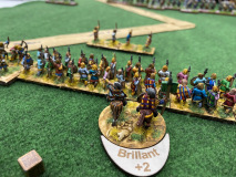 Les lanciers Francs au déploiement.