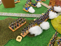 Les troupes Prussiennes montent à l'assaut des positions Bavaroises.