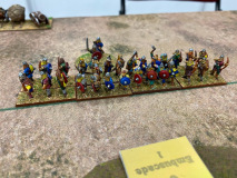 Guerriers et archers Vikings prêts à en découdre avec les Arabes en Inde.