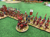 Une magnifique ligne de Samouraïs peints par Daniel.
