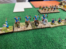 Les éclaireurs Parthes s'élancent pour reconnaître le terrain.