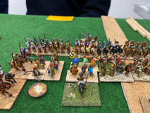 Un combat anachronique entre des Arabes  en Afrique du Nord et des Romains Triumvirat.