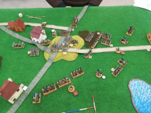 Français 1813 vs Prussiens 1813 vue d'un drone Napoléonien.