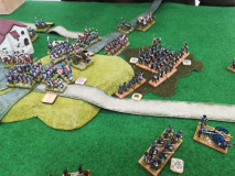 L'armée Prussienne tente de déloger les Français de la colline.
