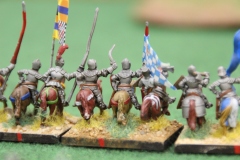 Un groupe de chevaliers lourds.