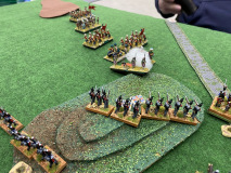 Échange de politesse entre tirailleurs Brunswickois et une batterie Ottomane.