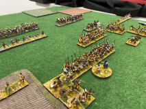 L'impressionnante ligne de lanciers lourds Grecs...