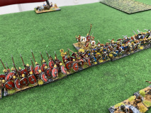 Gaulois et lanciers africains solidaires face aux Grecs !