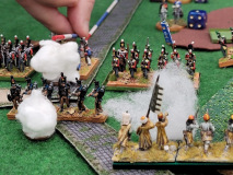 Les combats entre tirailleurs Brunswickois et Ottomans sont d'une rare violence.