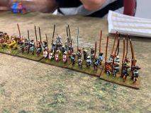 Les troupes Anglaises au déploiement.