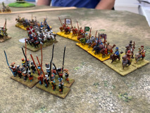 La cavalerie Taifa tente d'inverser la vapeur face aux Anglais Féodaux.