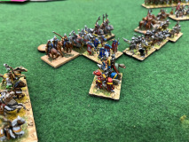 Les cavaliers Coumans s'apprêtent à prendre l'armée Française de flanc.