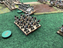 Les troupes d'Hervé en formation compacte.