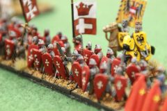 L'infanterie Croisée Tardive en ligne compacte.