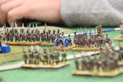 Artillerie et infanterie Anglaise prêts à ouvrir le feu sur les Français !