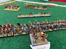 Les gaulois et lanciers africains d'Hannibal tentent de rattraper les Huns, bien plus véloces...