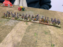 Des archers longs Gallois Féodaux au déploiement.