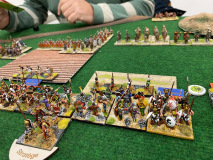 Le champ de bataille opposant les Carthaginois aux Romains Patriciens.
