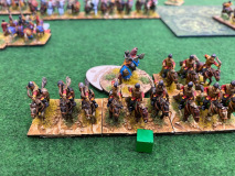 Les archers montés Chinois battent en retraite face à la charge Sarmate.