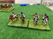 Les éclaireurs numides Carthaginois reconnaissent le terrain pour leur armée.