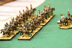 La cavalerie Française en parfaite formation.