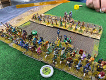 Le contact est imminent entre ces Samouraïs et les archers Écossais.