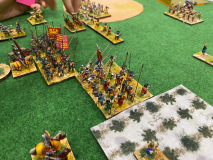 Les Condottieres Vénitiens avancent vers les lignes Écossaises.